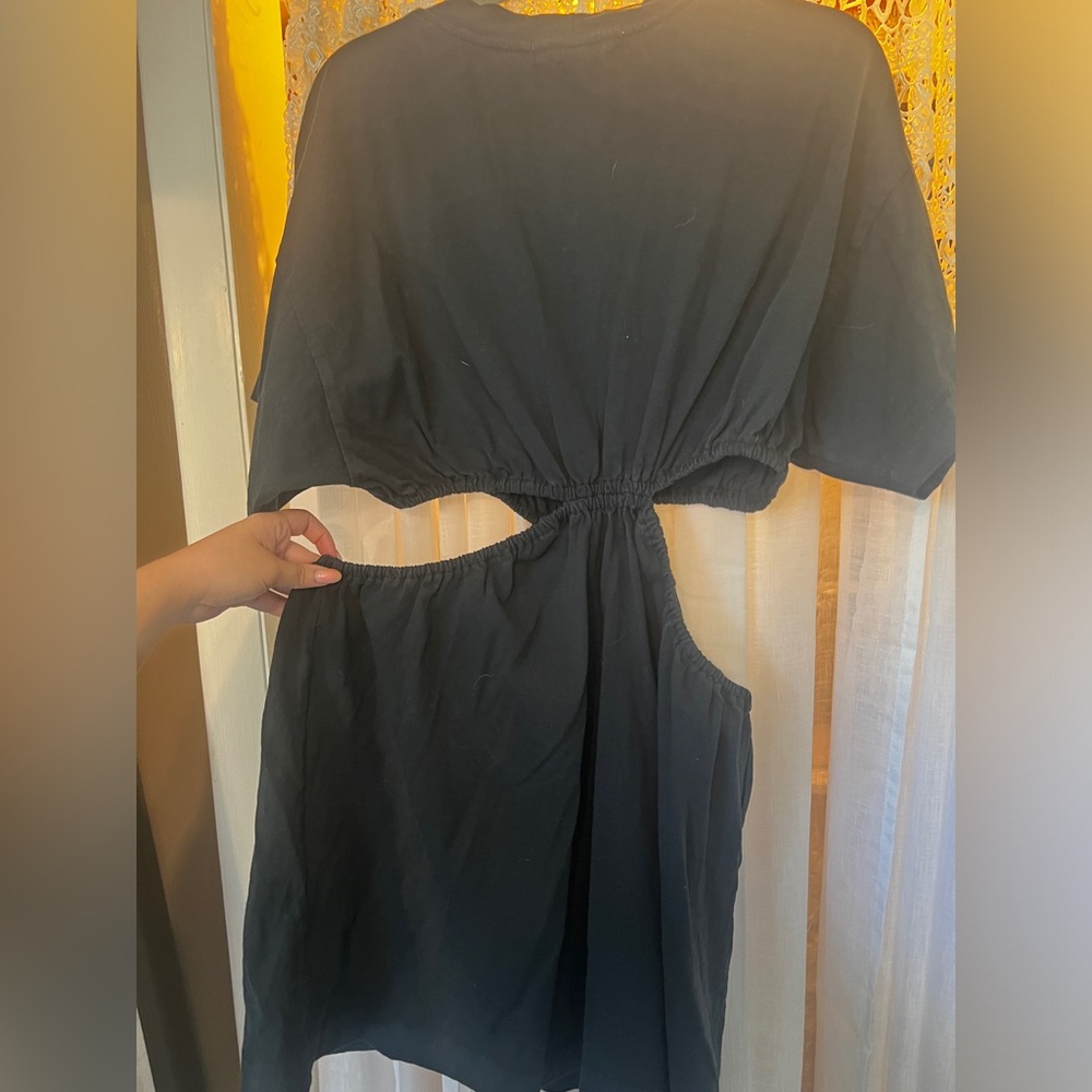 Free People: Dandelion Mini Dress: Black: Large